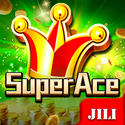 Super Ace game cover art with flying cards